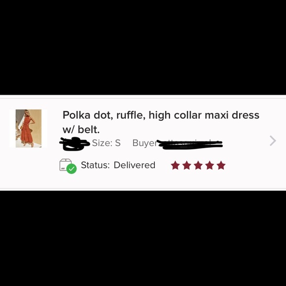 (Last 1)Maxi dress,Polka dot, ruffle, high collar - Picture 5 of 10